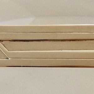 Vintage 20&#39;s Art Deco Arts & Crafts Sterling Silver Hand-Crafted Artisan Pin Brooch