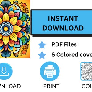 50 Mandala  Coloring  Pages | Adult Coloring Pages | Grayscale Coloring Book | Digital Download | KDP Ready | KDP Interior | Resell Rights