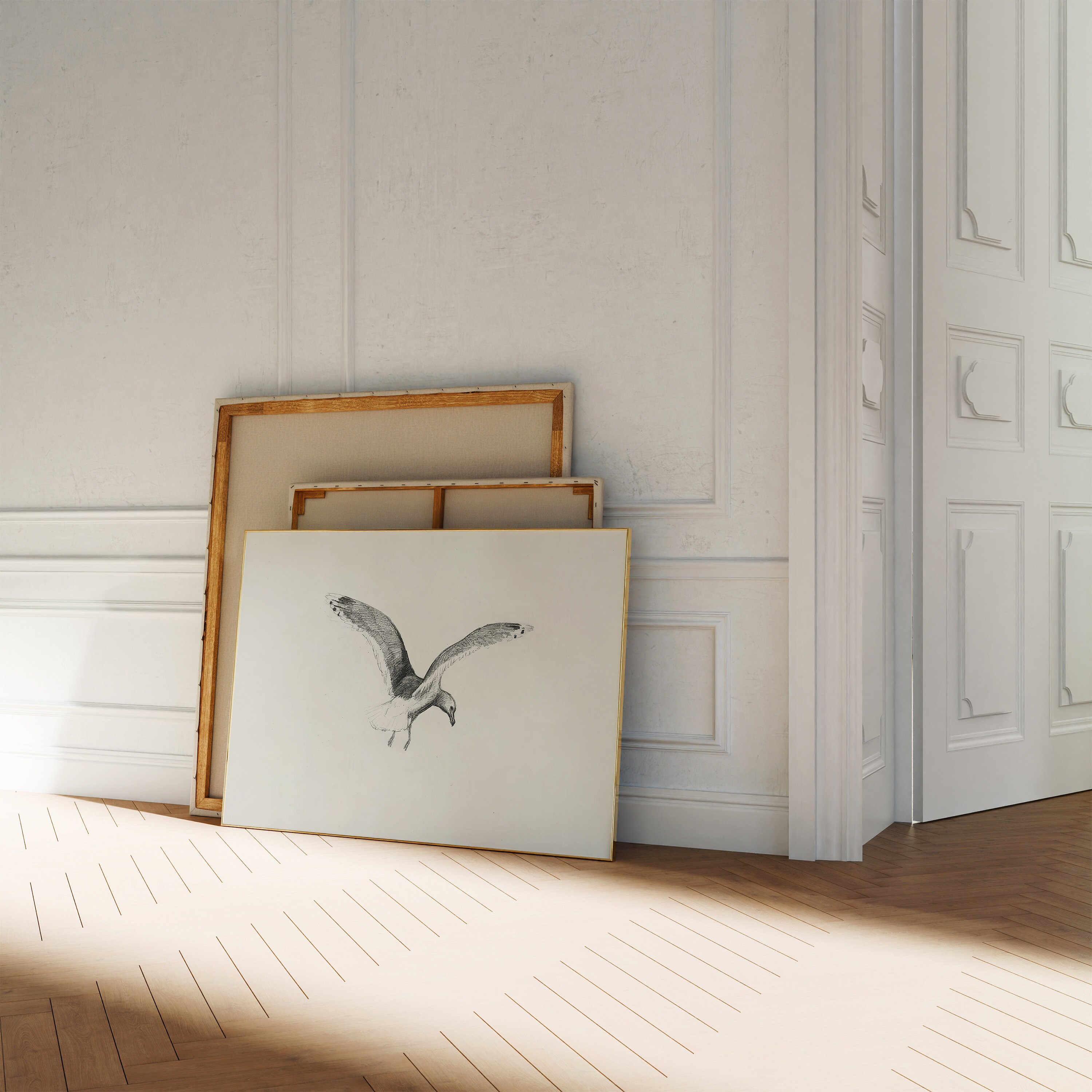 Seagull Art Print, Coastal Wall Decor, Beach House Art, Nautical ...