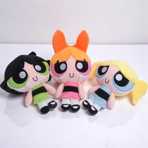 Peluches de Las Chicas Superpoderosas, adorables muñecos de peluche de Blossom Buttercup Bubbles, regalos para niños