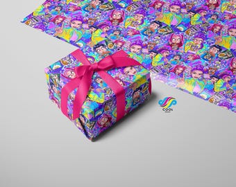 Gift Wrap Wrapping Paper Present Kpop Themed Party