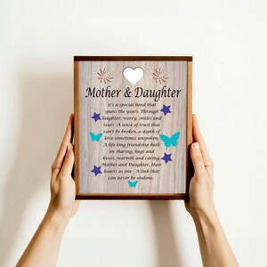Mother and Daughter Print, Daughter & Mom Quote Art, Family Wall Decor ...