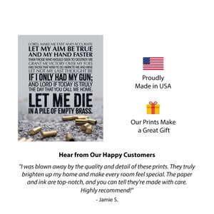 Lord Make Me Fast and Accurate Wall Art - Tactical Prayer Poster ...