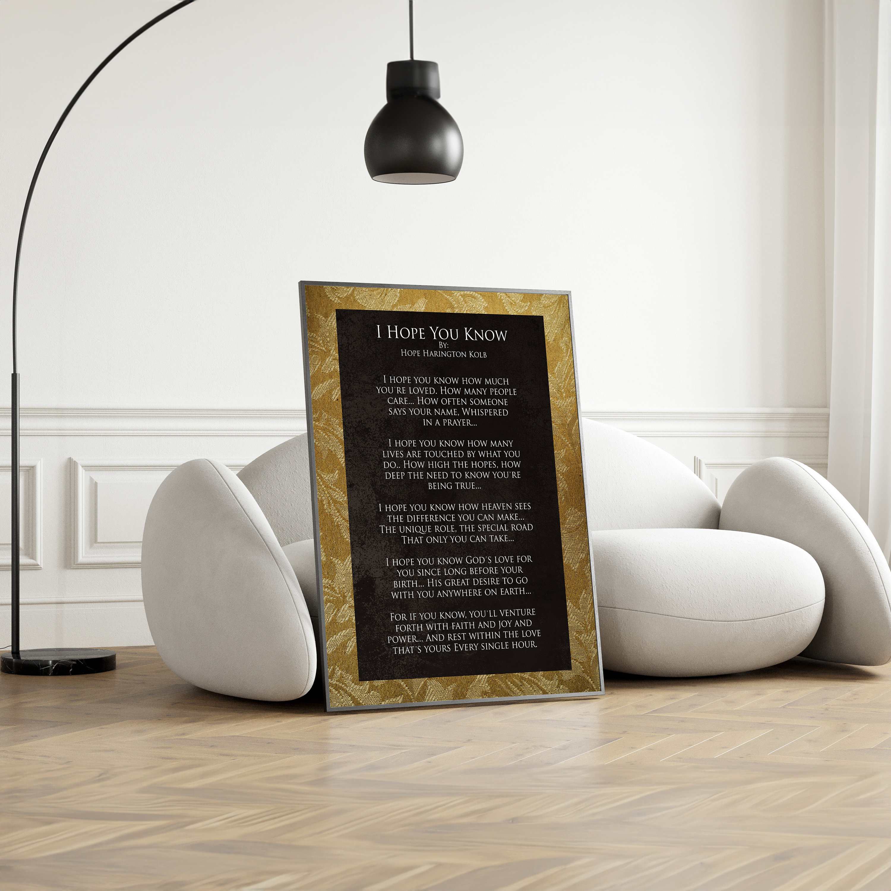 I Hope You Know Poem Wall Art, Inspirational Poem Gift, Poetry Gift