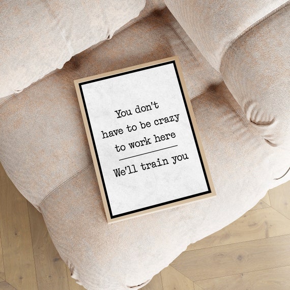 Funny Office Wall Art Print - 