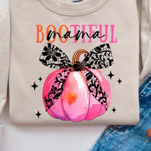 Spooky Chic Mama PNG, Gothic Halloween Mom Shirt Design, Spooky Season Png, Lace Bow Pumpkin PNG, Spooky Vibes Png, Halloween Sublimation