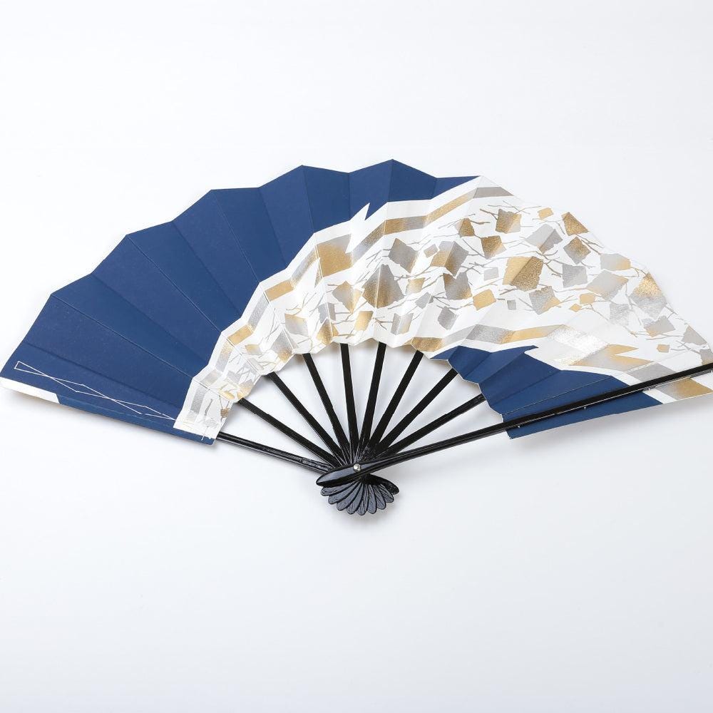 Japanese Vintage Sensu Fan for Japanese Dance, Handheld Folding Paper Fan