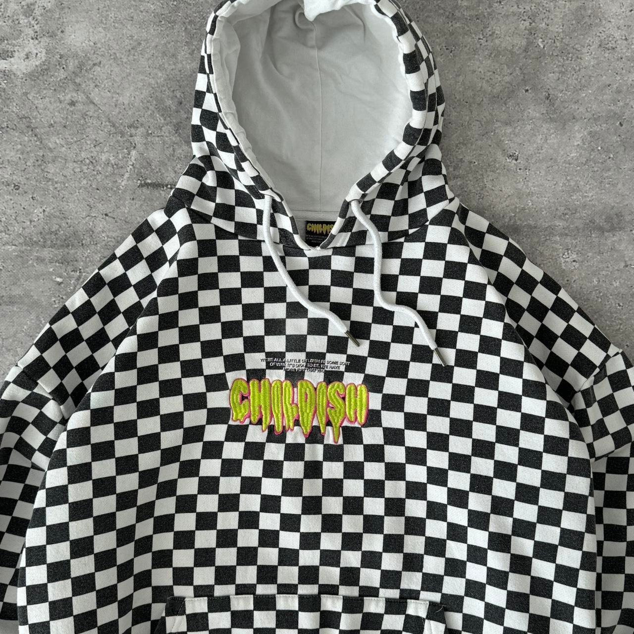 Childish chequered hoodie hot sale