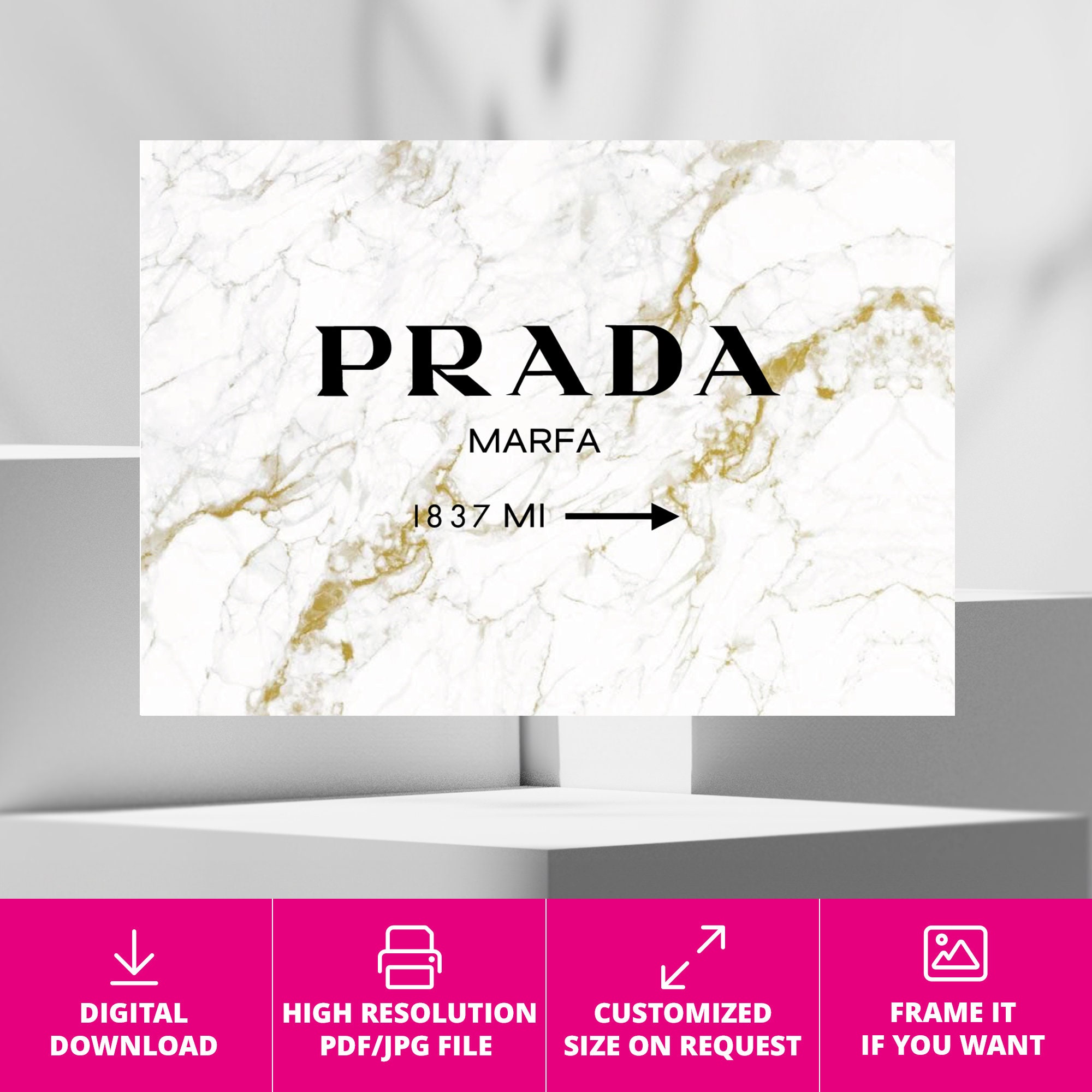 Prada Canvas | Prada Canvas Wall Art for Modern Decor