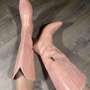 Pink Cowgirl Boots, Western Cowboy Boots