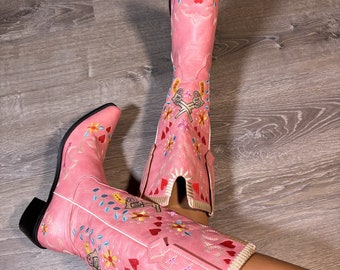 Pink Cowgirl Boots, Western Cowboy Boots