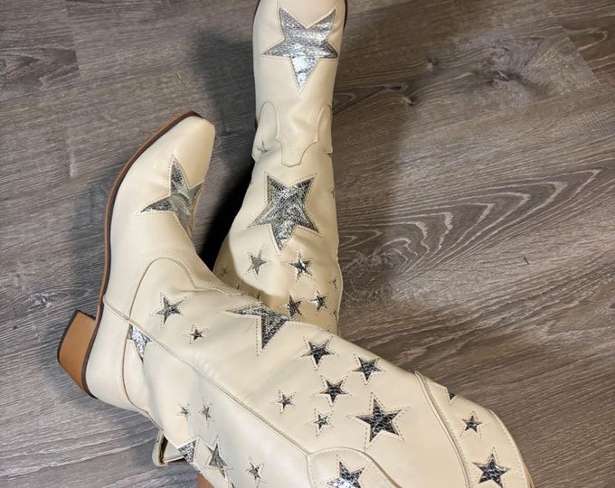 Dolly Cowboy Boot (cream) main image 0