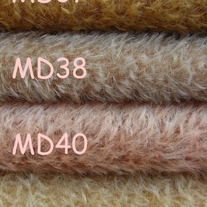 MD. PICK you own 3 colors of SCHULTE mohair, pile 7 mm, 3x 25cm/35cm about 3 x 9.8 / 13.8 inches. image 2