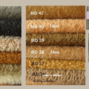 MD. PICK you own 3 colors of SCHULTE mohair, pile 7 mm, 3x 25cm/35cm about 3 x 9.8 / 13.8 inches. image 4
