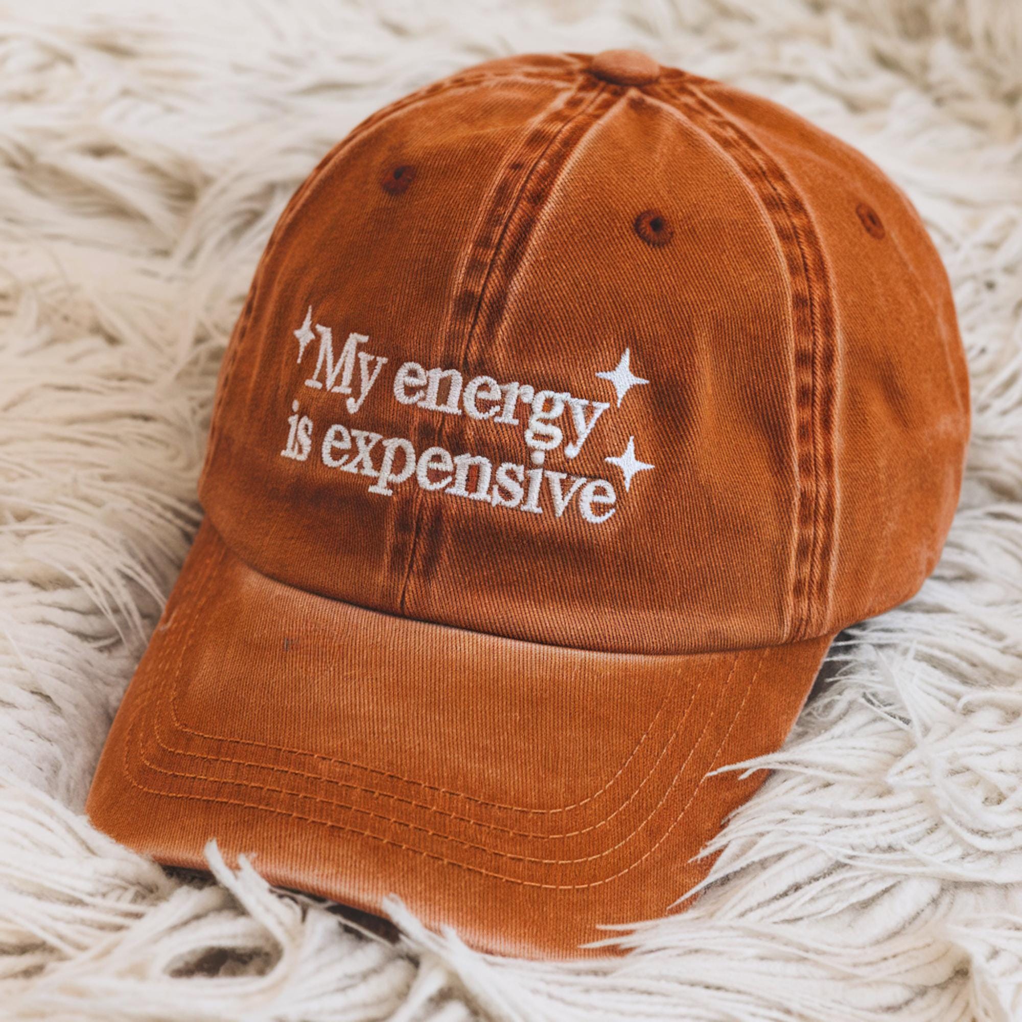 My Energy Is Expensive Embroidered Hat, Showgirl Baseball Cap, Showgirl Era Hat, Gift For Fans, Album Gifts, Country Music Fan Gift