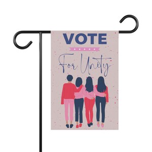 Garden Flag, Vote Equality Election Kamala Harris Walz Feminist, Unity, Liberal Democrat, Feminist Voting Banner