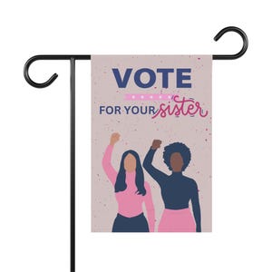 Garden Flag, Vote Equality Election Kamala Harris Walz Feminist, Garden & House Flag, Liberal Democrat, Feminist Voting Banner