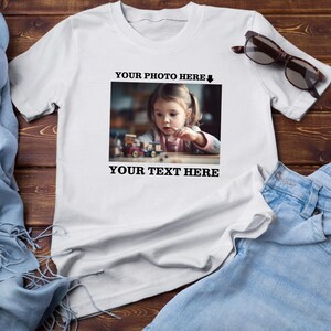 Personalized Kids Photo T-Shirt | Custom Photo Toddler T-Shirt | Personalized Family Clothes | Custom Picture Youth Tee | Customized