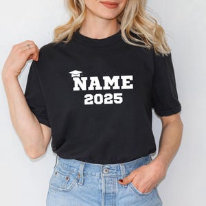 Senior 2025 Graduation Shirt, Custom Name Matching Tee, Personalized Family Graduation Gift, Class of 2025 Shirt, Proud Senior T-Shirt