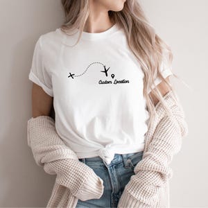 Family Travel Matching Shirt | Flight to Custom Destination Tee | Flight Buddies Shirt | Vacation Hoodie | Family Trip Custom Travel tshirt