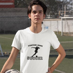 Custom Soccer Team Shirt, Personalized Soccer T-Shirt, Gift for Soccer Players, Sports Team Tee, Soccer Lover Shirt, Game Day Shirt