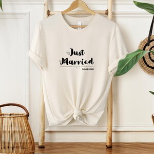 Personalized Just Married T-Shirt: Comfort Colors Mr & Mrs Shirts