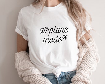 Airplane Mode Shirt, Travel Lover Tee, Jetsetter Vacation Shirt, Gift for Traveler, Funny Airplane Shirt, Airport Outfit, Adventurer Shirt