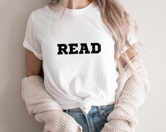 Read Shirt, Book Lover Gift, Comfort Colors Tee