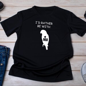 Personalisiertes Quäker-Vogel-Shirt, individuelles Papageien-Liebhaber-T-Shirt, lustiges Quäker-Papageiengeschenk für ihn oder sie, einzigartiges Vogel-Papa-Shirt, Vogel-Besitzer-Kleid