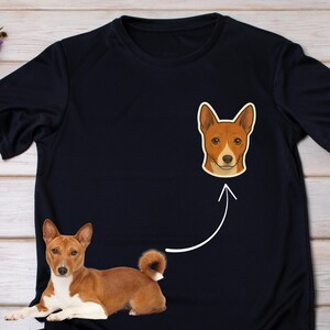 Personalized Dog Face Shirt, Custom Pet Portrait Tee, Gift for Dog Moms, Unique Dog Lover Shirt