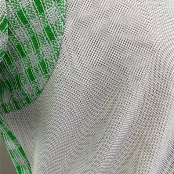 Vintage green and white 1960s dress - image 7