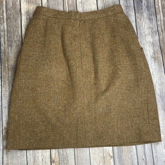 Vintage Pleated Wool Mini Skirt - image 2