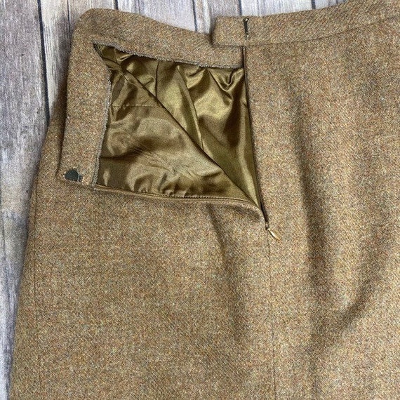 Vintage Pleated Wool Mini Skirt - image 3