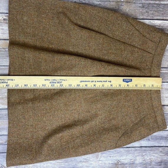 Vintage Pleated Wool Mini Skirt - image 6