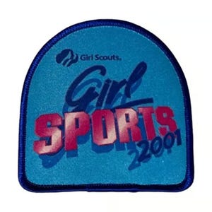 Girl Scouts Girl Sports 2001 Vintage Badge Patch BBX