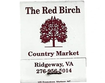 The Red Birch Country Market Ridgeway Virginia Vintage Matchbook B25