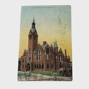 Cartolina del tribunale di Providence, Rhode Island, circa 1909, vintage B252