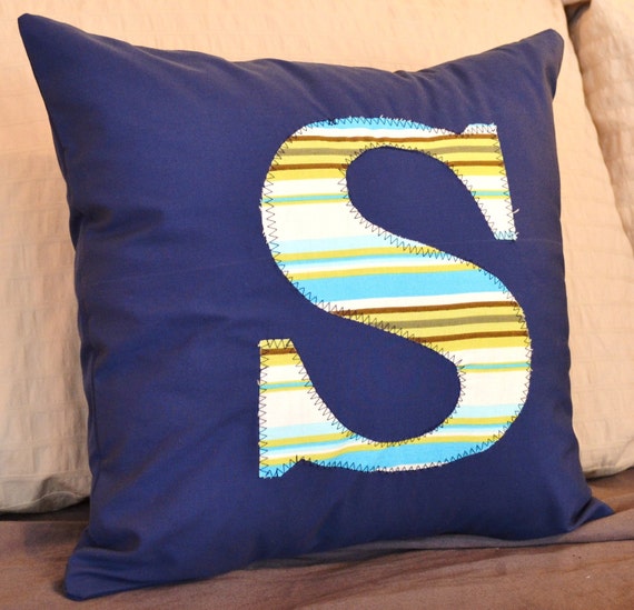 Items similar to letter pillow cover monogram to the letter you choose on Etsy
