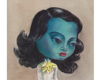 Mimi as "The Green Lady" or "The Chinese Girl"  Giclee Fine Art Print, Painting, Giclée, Tretchikoff