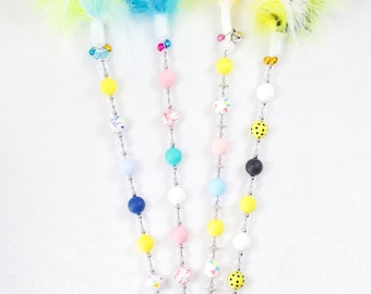 Feather Cat Wand Toy: Show Cat Teaser with Bells, Beaded Cat Teaser Toy, Cat Wand Toys, Feather Cat Toys, Cute Cat Teaser Wand, Cat Fun Toys