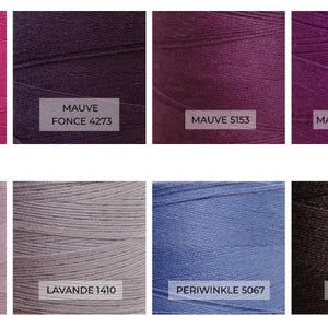 Maurice Brassard 8/2 Cotton Swatches Purples, Black, Grey