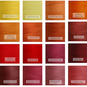 Maurice Brassard 8/2 Cotton Swatches Yellows, Reds