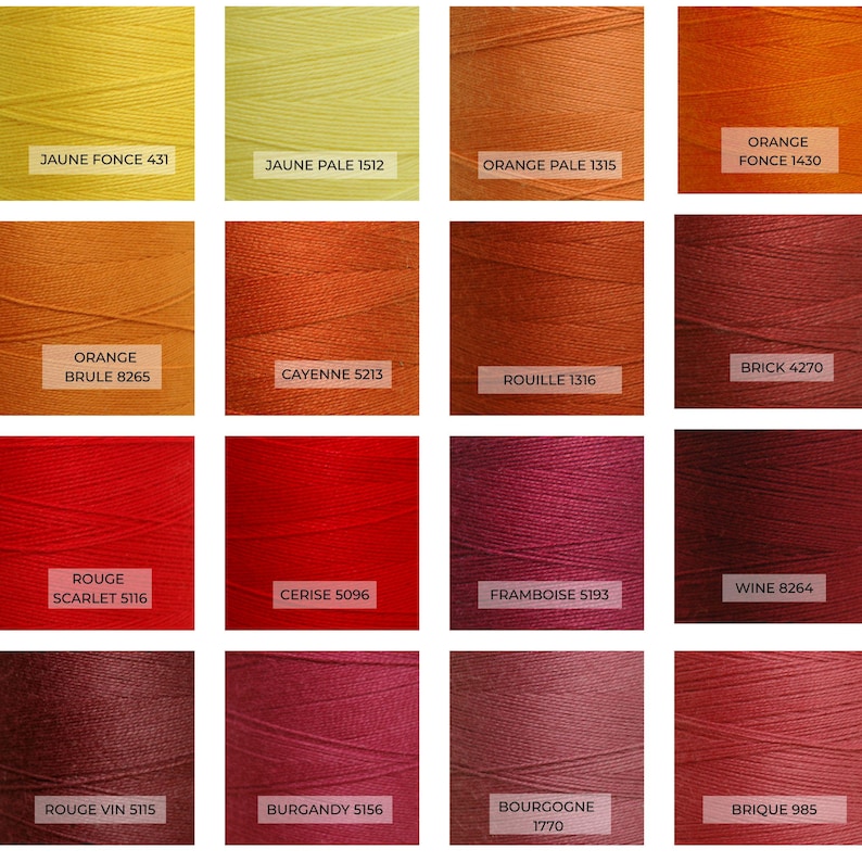 Maurice Brassard 8/2 Cotton Swatches Yellows, Reds