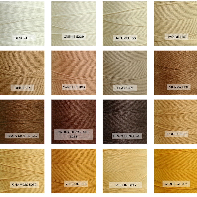 Maurice Brassard 8/2 Cotton Swatches Neutrals, Oranges