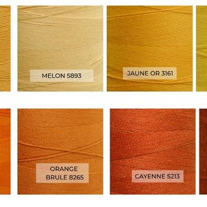 Maurice Brassard 8/2 Cotton Swatches Yellows and Oranges