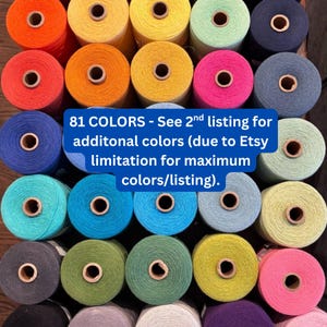 8/2 Maurice Brassard 100 % Cotton Weaving and Crafting Yarn  ADDITIONAL COLORS
