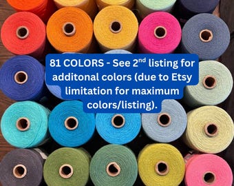 8/2 Maurice Brassard 100 % Cotton Weaving and Crafting Yarn  ADDITIONAL COLORS