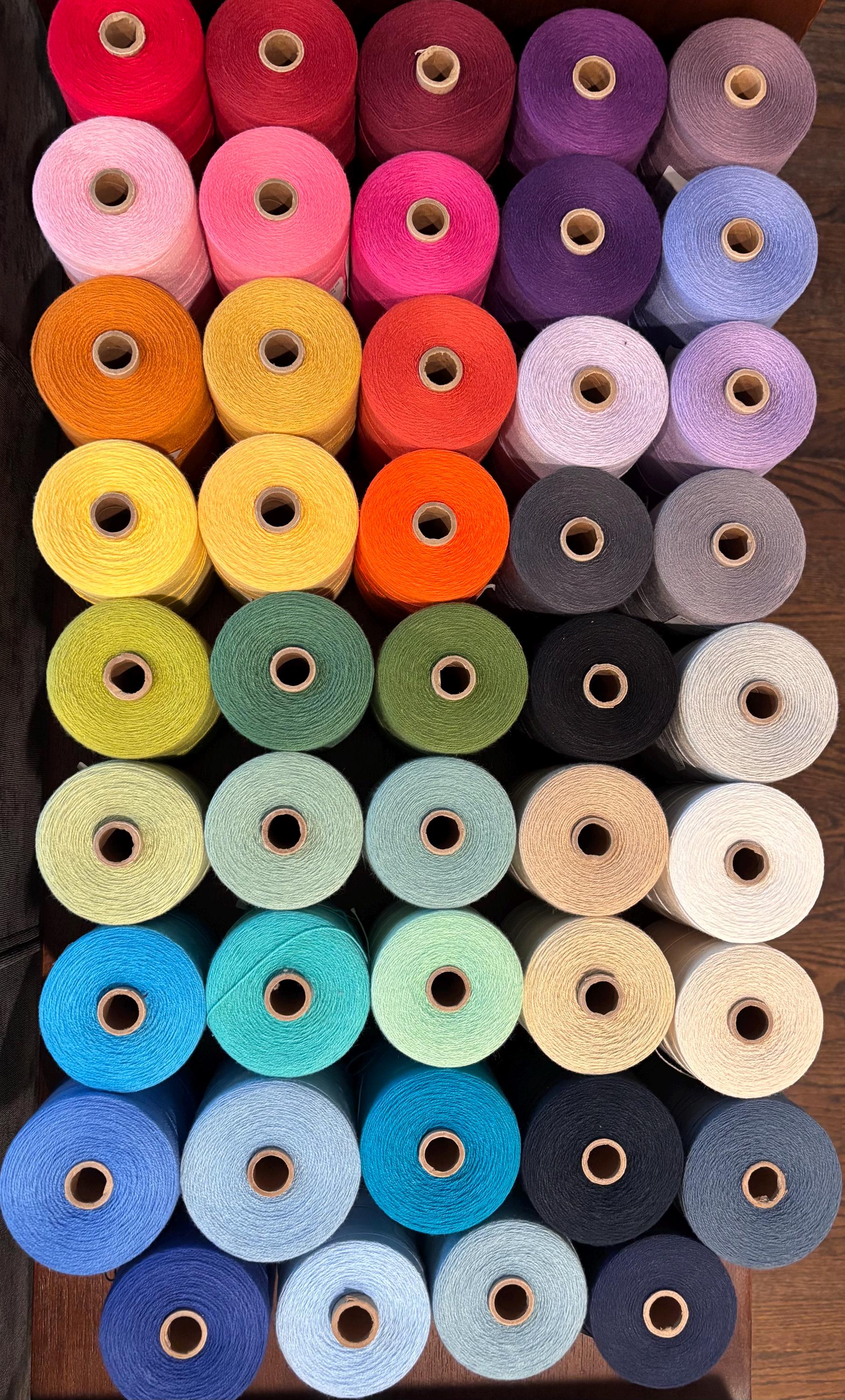 8/2 Maurice Brassard 100% Cotton Weaving and Crafting Yarn - Listing 1 of 2 - We carry all 81 colors!