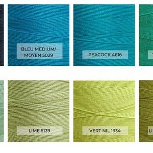 Maurice Brassard 8/2 Cotton Swatches Blues and Greens