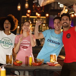 Angepasste Hemden - Bella Canvas T-Shirt. Für Mitarbeiter, Teams oder Veranstaltungen. Personalisiert mit Ihrem Logo, Ihrem Text. Wir können Ihr Grafiklogo erstellen.